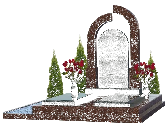 Гранитный мемориальный комплекс с аркой